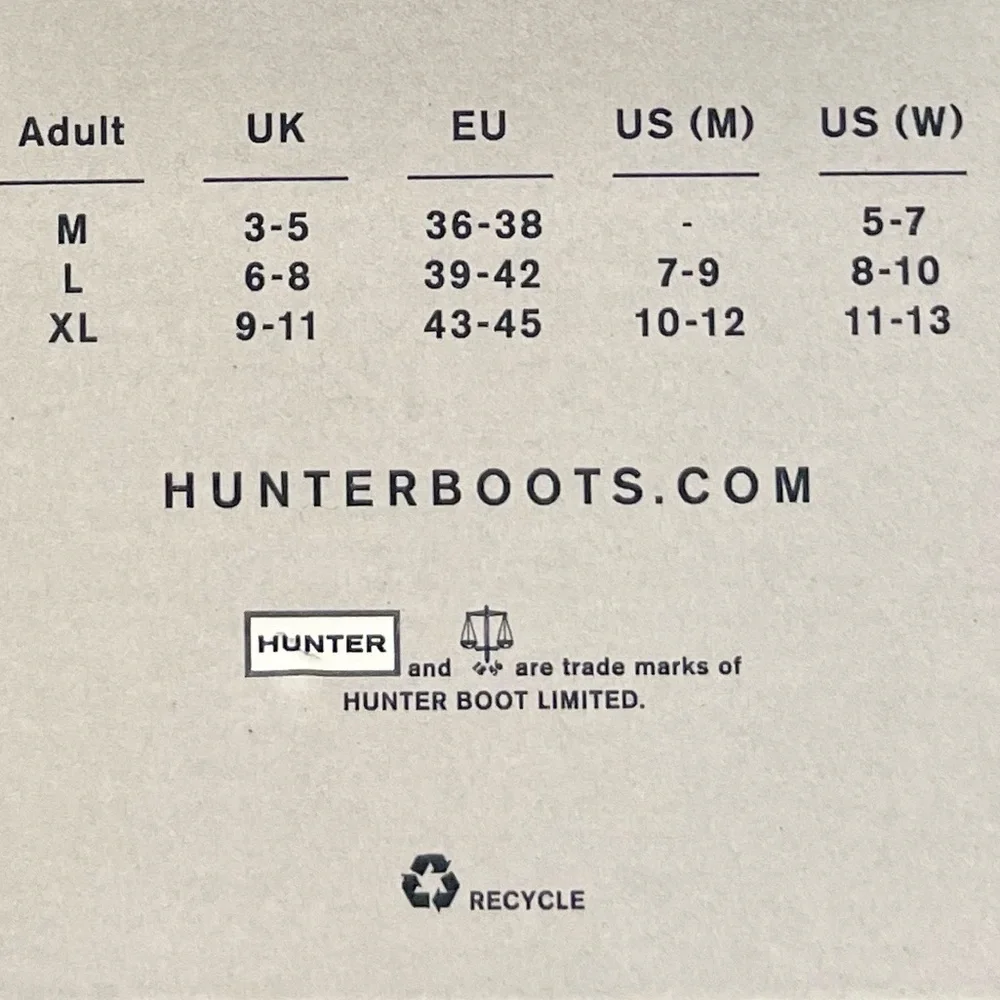 NWT Hunter Original Logo Tall Boot Socks